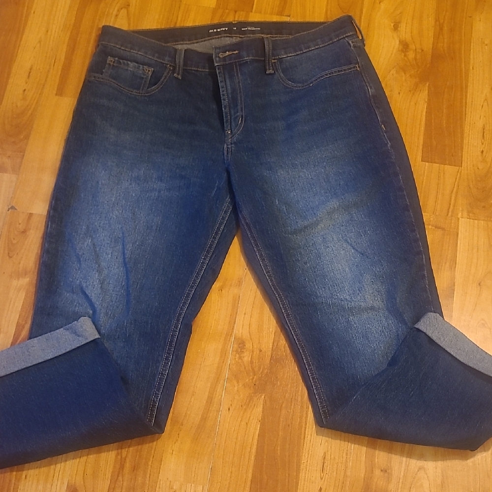 Old Navy Women's Wow Boyfriend Jeans - Dark Blue